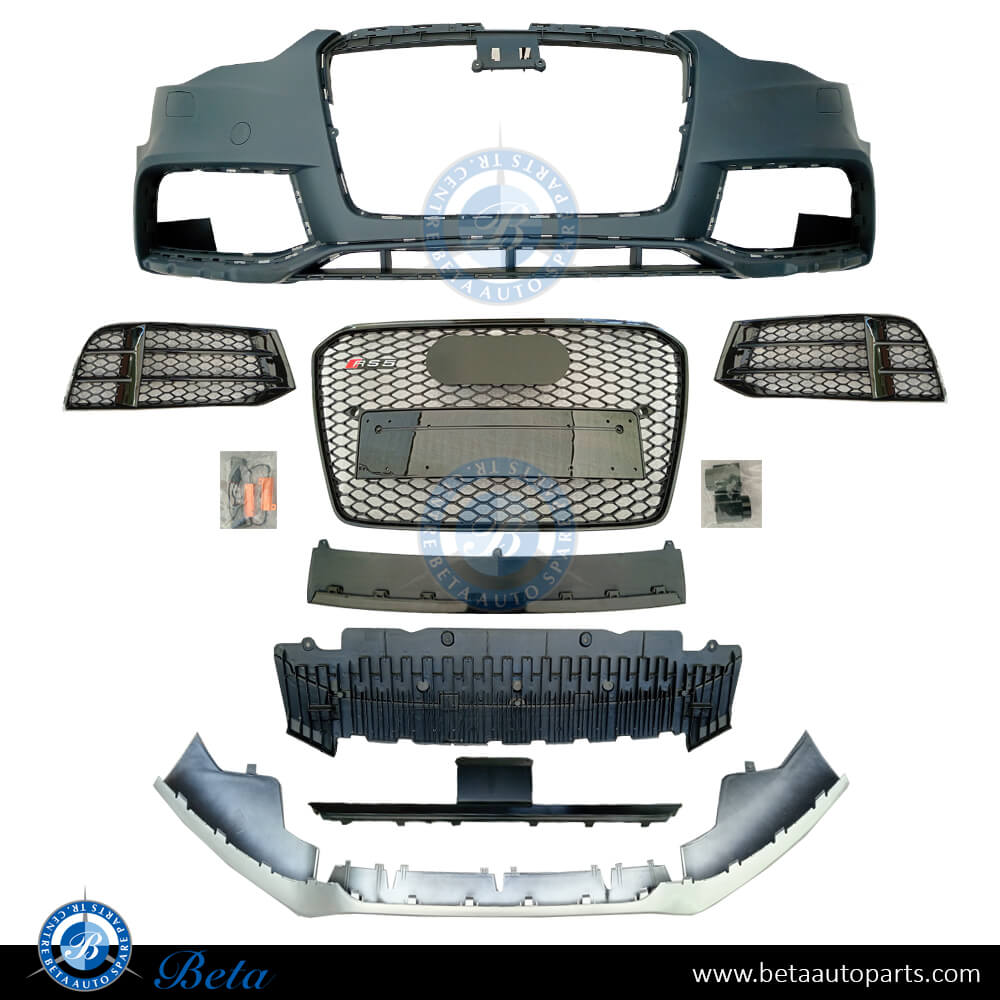Front Bumper with Radiator Grille RS5 Look for Audi A5 2012-2016 models, Part Number 8T0807065 Front Bumper with Radiator Grille RS5 Look for Audi A5 2012-2016 models, Part Number 8T0807065